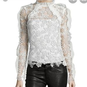 Self portrait blouse white